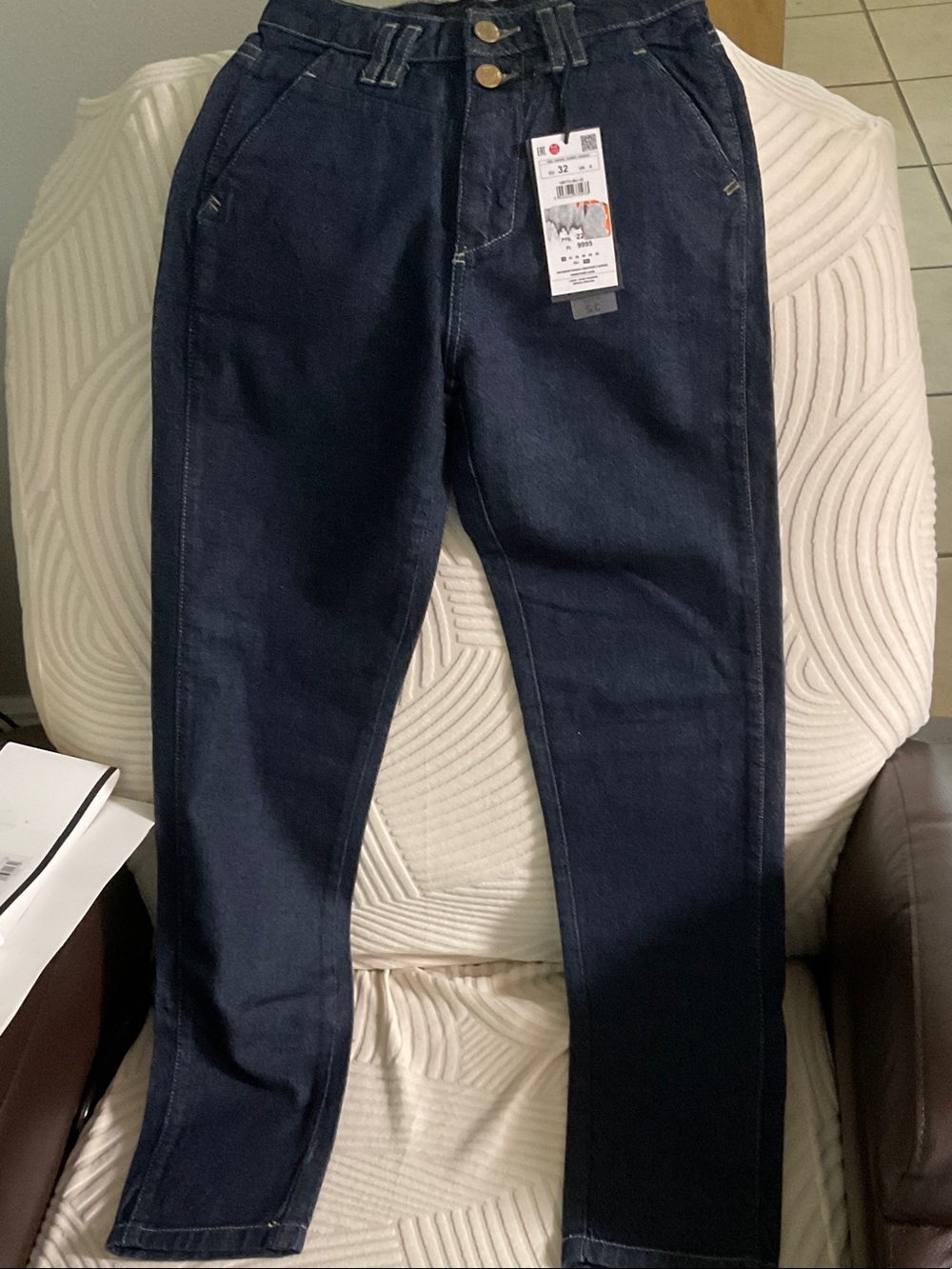 Reserved Dark Blue Straight Leg Jeans